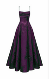 Niulatu Spaghetti Straps A-line Green Prom Dresses, Long Prom Dresses HZ0113