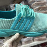 Niulatu Women Shoes Summer 2025 New Fashion Breathable Mesh Platform Sneakers Women's Comfort Plus Size Lace-up Wedge Sport Casual Shoes DJSE