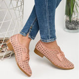 Niulatu New Fashion Bowtie Pointed Toe Women Flats Spring Shoes for Woman Platform Slip on Loafers Leather Drop Shipping 43 DJSE
