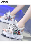 Niulatu Women Fashion Designer Height Increasing Ladies Sandal High Heels Shoes Woman Sport Beach Sandalias Wedges Platform Sandals DJSE