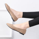 Niulatu Women Flat Shoes Trend Simple Sweet Classic Candy Colors New Autumn Summer Casual Flock Flats Boat Cute Girls Flats Office Shoes DJSE