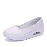 Niulatu Women Sneakers Flats Loafers Sweet Shallow Comfort Moccasins Slip-on PU Platform Ballet Ladies Vulcanized Shoes New DJSE