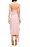 Niulatu Sheath Strapless Pink knee Length Homecoming Dresses HZ1110