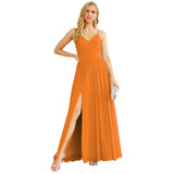 Niulatu Strap Bridesmaid Dresses for Women Chiffon Long Formal Party Prom HZ1007