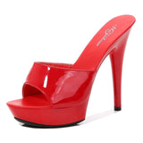 Niulatu Color Woman Wedding Shoes Sandals Nightclub Sexy High Heels 13cm Slides Slippers Heels Waterproof Sandal Summer Pumps DJSE