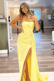 Niulatu Dress Strapless Slit Elegant Temperament HZ1007