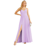 Niulatu Strap Bridesmaid Dresses for Women Chiffon Long Formal Party Prom HZ1007