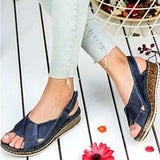 Niulatu Women Sandals Wedges Shoes Comfy Platform Flats Ladies Casual Soft Big Toe Foot Correction Sandal Orthopedic Bunion Corrector DJSE