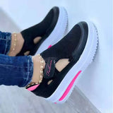 Niulatu Women 2025 Summer New Breathable Mesh Wedge Casual Sport Shoes Size 43 Non slip Woman Vulcanize Shoes DJSE