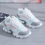 Niulatu Women Korean Platform Sneakers Women Shoes Thick Bottom Chunky Sneakers Breathable Mixed Colors Slip on Casual Shoes Woman 2025 DJSE