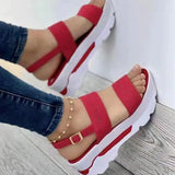 Niulatu Women Sandals Open Toe Women's Shoes Beach Sandals For Women Breathable Platform Shoes Comfortable Light Ladies Sandals DJSE