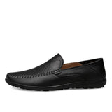 Niulatu Italian Mens Shoes Casual Luxury Brand Summer Men Loafers Genuine Leather Moccasins Comfy Breathable Slip On Boat Shoes DJSE