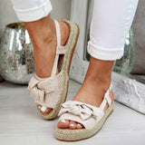 Niulatu Women Flat Sandals Summer Ladies Gladiator Peep Toe Elastic Band Sandals Fashion Platform Shoes woman Casual Footwear DJSE