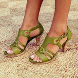 Niulatu New Style Elegant Strap Sandals Women Sandals Female Bohemian Style Summer Fashion High Heels Women's Shoes Footwea DJSE