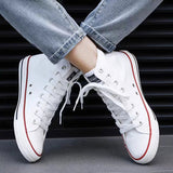 Niulatu Men Canvas Sneakers Lovers Comfortable Shoes Flats Casual Women White Black Walking Shoes Chinese Style Vulcanized shoes DJSE