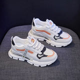 Niulatu Women Korean Platform Sneakers Women Shoes Thick Bottom Chunky Sneakers Breathable Mixed Colors Slip on Casual Shoes Woman 2025 DJSE
