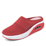 Niulatu Women Mesh Lightweight Shoes Woman Slippers Wedge Shoes Female Air Cushion Sandals Thick Bottem Casual Sneakers Plus Size 43 DJSE