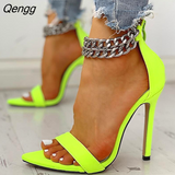 Niulatu Designer Pointed End High Heel Sandals Ankle Gladiator Sandal Shoes SSummer Party Ingle Strap Thin Heel Pumps Outdoor DJSE