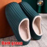 Niulatu Waterproof Non-Slip Home Slippers Men Cotton Shoe EVA Slippers Winter Warm Indoor Ladies Soft Couples Platform Shoes Zapatos DJSE
