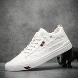 Niulatu White Sneakers Breathable Men's Sports Shoes Comfortable Outdoor Lace Up Walking Trainers Man Casual Sneakers Shoes DJSE