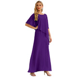Niulatu Chiffon Plus Size Mother of The Bride Dresses Formal Prom Gown Ruffle HZ1007