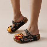 Niulatu For Women Buckle Design Fashion Comfy Casual Chunky Sandal Bohemia Platform Wedges Shoes Woman 2025 Brand New DJSE