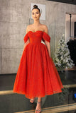 Niulatu A-line Off the Shoulder Sequins Formal Prom HZ1007