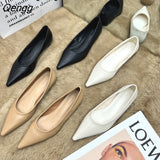 Niulatu Loafers Shoes 2025 Spring Women Slip On Leather Shoes Women Fashion Shallow Flats Heel Shoes DJSE