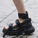 Niulatu Tops Summer Sandals Women Platform Creepers 6CM Heel Wedge Shoes Woman Ankle Strap Sandalias Mujer Sneakers DJSE