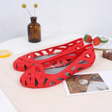 Niulatu Women's Sandals Hollow Summer Shoes for Women Slip on Jelly Shoes Sandals Fashion Soft Light Slides Ladies Comfort Shoe DJSE
