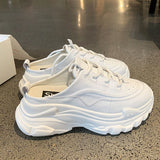 Niulatu Spring Casual Shoes Women Half-drag Fashion Women Shoes Lazy Shoes Shoes for Women Sneakers Platform Shoes Zapatos De Mujer DJSE