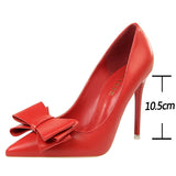 Niulatu Shoes Bow Woman Pumps Sexy High Heels Shoes Women Stiletto Casual Women Heels Office Shoes Women Basic Pump Ladies Shoes DJSE