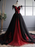 Niulatu Off The Shoulder Green A-line Sweetheart Tulle Long Party Dress Evening Dress HZ1007