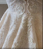 Niulatu Lace Beaded Wedding Dresses One Shoulder Mermaid Bridal Gowns Crystal Beads Sequin Sweep Train HZ0113