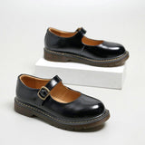 Niulatu literary Retro Women's Shoes Thick Bottom Mori Girl Japanese Mary Jane Single Shoes College Style DJSE