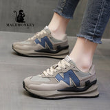 Niulatu Women Sports Shoes 2025 Spring Platform Sneakers Casual Running Shoes Non Slip Comfortable Female Shoe Black New DJSE