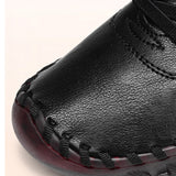 Niulatu Loafers Woman Spring Autumn Orthopedic Sneakers Mom Cozy Oxford Leather Moccasins Ladies Flat Shoes DJSE