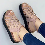 Niulatu 2025 New Shoes Pointed Toe Buckle Strap Women Sandals Ladies Sexy Slip On Thick Bottom Hollow Out Shoes Woman Footwear DJSE
