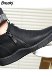 Niulatu Men Shoes Designer Genuine Leather 100%wool Lining Winter Super Keep Warm Outdoor Ankle Boots Snow Boots Casual Sneakers DJSE
