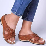 Niulatu Women's Shoes Summer Open Toe Sandals Woman Vintage Flowers Shoes For Women Casual Platform Retro Female Shoes DJSE