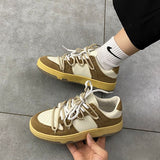 Niulatu Men Women Skateboard Sneakers Fashion Trainers Womens Chunky Dunk Sneakers Korean Tenis Female Lace Up Casual Shoes DJSE