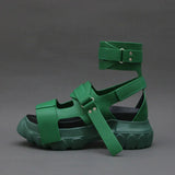 Niulatu Tops Summer Sandals Women Platform Creepers 6CM Heel Wedge Shoes Woman Ankle Strap Sandalias Mujer Sneakers DJSE