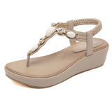 Niulatu New National Summer Sandals Women'S Bohemia Diamond Shoes Women Summer Shoes With Large Size Women's Sandals DJSE