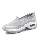 Niulatu Women Sneakers Ladies Slip on Knitting Autumn Walking Shoes Female Casual Comfort 2025 Fashion Woman Loafers Flat Shoes DJSE