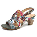 Niulatu Super Comfy Sequined Pattern Floral Veins Hook Loop Elegant Sandals Summer Shoes Women 2025 DJSE