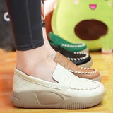Niulatu Women Shoes Platform Flats Sports Autumn Spring Fashion New 2025 Sneakers Walking Loafers Casual Running Hiking Pu Leather Shoes DJSE