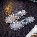 Niulatu Women Slippers Jelly Shoes Candy Colors Transparent Slides Women's Fashion Casual Slip On Flat Beach Female Shoes 2025 DJSE
