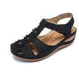 Niulatu Appliques Fashion Sandals Woman 2025 Summer Hook Loops Women Wedges Women's Platform Casual Female Beach Shoes Plus Size DJSE