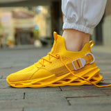 Niulatu Men's Blade Sneakers Lightweight Running Shoes Non-slip Comfort Tennis DJSE