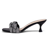 Niulatu Women¡¯s Stilettos Heels Open Square Toe Comfort Low Kitten Heels Sexy Dress Pumps Sandals Party Daisy Shoes Woman DJSE